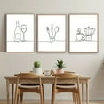 thumbnail image 4 of 3pcs/ Set Line Drawing Kitchen Poster Decoration, Kitchen Wall Art, Restaurant Printed Matter, Housewarming Gifts, Kitchen Decoration, Kitchen Art, Modern Simple Black And White Line Wall Art Decora, 4 of 4