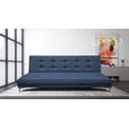 thumbnail image 2 of Sofa Cama Reclinable El Bazar Store Zeus Azul Marino Lino Futon 3 posiciones Abotonado Sala, 2 of 7