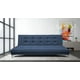 thumbnail image 2 of Sofa Cama Reclinable El Bazar Store Zeus Azul Marino Lino Futon 3 posiciones Abotonado Sala, 2 of 7
