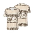thumbnail image 3 of Daiia Cows On The Farm Mens Baseball Jersey Button Down Shirts Short Sleeve Sports Uniforms-3X-Large, 3 of 9