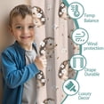 thumbnail image 3 of Blackout Kids Curtains,Hedgehog Pattern with Flowers Childrens Insulated Curtains Set Of 2,Bedroom Essentials,Toddler Room Decor 42"x84"(106x213cm), 3 of 4