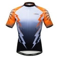 thumbnail image 2 of Sponeed Cycling Jersey Set for Men Breathable Bicycling Suits Road Riding Sportswear Cycle Padded Shorts Orange XXL, 2 of 12