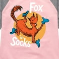 thumbnail image 3 of Fox In Socks Jumping  - Girls Shirt Tail Raglan, 3 of 6