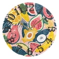 thumbnail image 5 of Fruits Leaves 10 inch Wall Clocks Non Ticking Easy to Read Battery Decorative for Home Bathroom Kitchen Bedroom Living Room, 5 of 8