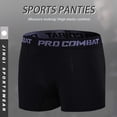 thumbnail image 3 of Boxeurs d'Entraînement pour Hommes Séchage Rapide Shorts Absorption Respirante N7C6, 3 of 7