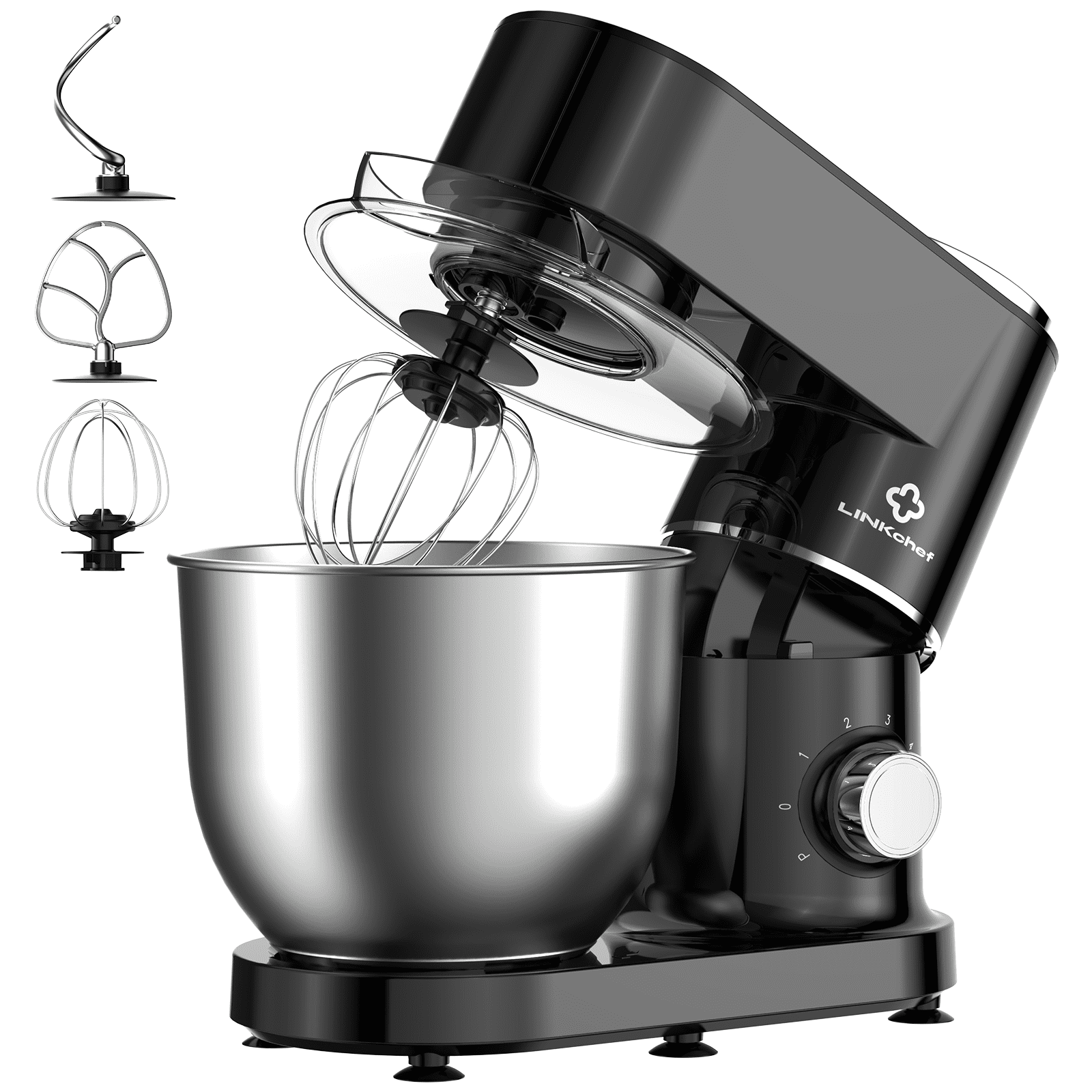 LINKChef Kitchen Stand Mixer, 7.5Qt Household Stand Mixers, 800W 6+P Speed Tilt-Head Electric Dough Mixer