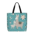 thumbnail image 1 of Easygdp Teal Mama Llama Bolsa Tote para Mujer, Bolso de Hombro para Trabajo, Playa, Viajes, Compras y Supermercado, 1 of 7