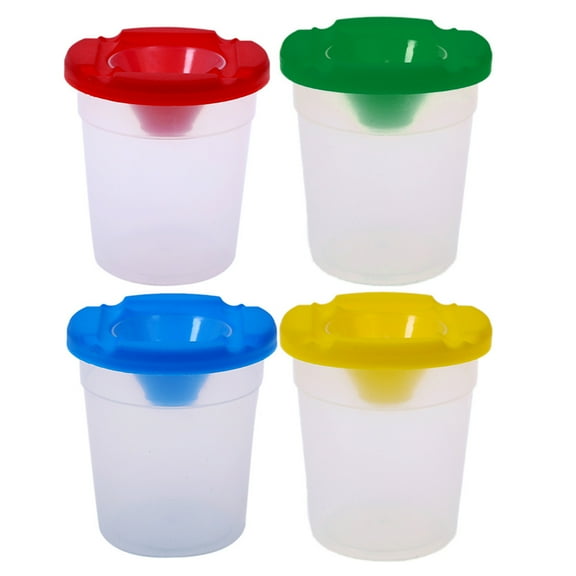 Mobutofu 10Pcs Paint Cups for Painting Accessories with Lids Leakproof and Clear