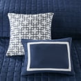 thumbnail image 4 of Madison Park Full/Queen All Season Comforter Set Coverlet Combo Set Collection with Decor Pillow 8-Piece Navy, 4 of 10
