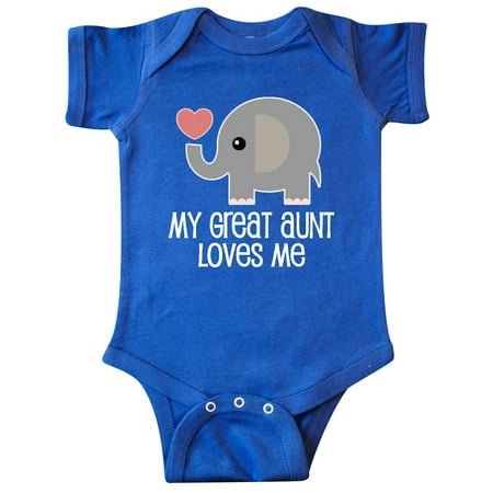 

Great Aunt Loves Me Elephant Infant Creeper