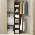 thumbnail image 2 of Furinno CUBICLE 6-Tier Closet Organizer Open Shelf Storage Amber Pine, 2 of 6