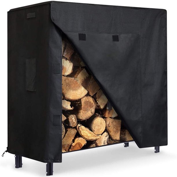 Firewood Rack Cover, Outdoor Log Rack Cover 4 feet 600D Waterproof,48(L
