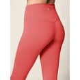 thumbnail image 4 of Made by Johnny Women's Peached Front Seamless Leggings with Inner Pocket Full-Length Yoga Pants XS CORAL, 4 of 6