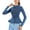 Sky Blue, variant on GaThRRgYP Coats for Women Winter,A Type Of Denim with A Round Neck Long Sleeves and Solid Color Lace Hem for Women Blue XL