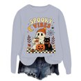 thumbnail image 6 of Venzia Women Cute Fall Sweatshirt, Retro Pumpkin Black Cat Cartoon Graphic Crewneck Casual Autumn Pullover Top, 6 of 6