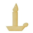 thumbnail image 1 of Package of 1, Medium 6. 5" X 8" 1/8" Baltic Birch Plywood Candle Ornament Wood Cutout For Holiday Season Decor, Made in USA, 1 of 1