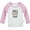 Long Pink Raglan T-shirt, variant on Dad's Little Dude Funny T shirt For Baby, Newborn Babies T-shirts, Infant Tops, 0-24M Kids Graphic Tees Clothing (Long Black Raglan T-shirt, 0-6 Months)