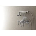 thumbnail image 5 of Kingston Brass Wall-Mount Clawfoot Tub Faucets With Polished Chrome AE20T1, 5 of 6
