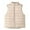 Beige, variant on Ruyang Girls Puffer Vest Fall Winter Warm Sleeveless Quilted Jackets Zip Up Mock Neck Lightweight Soft Thermal Waistcoat