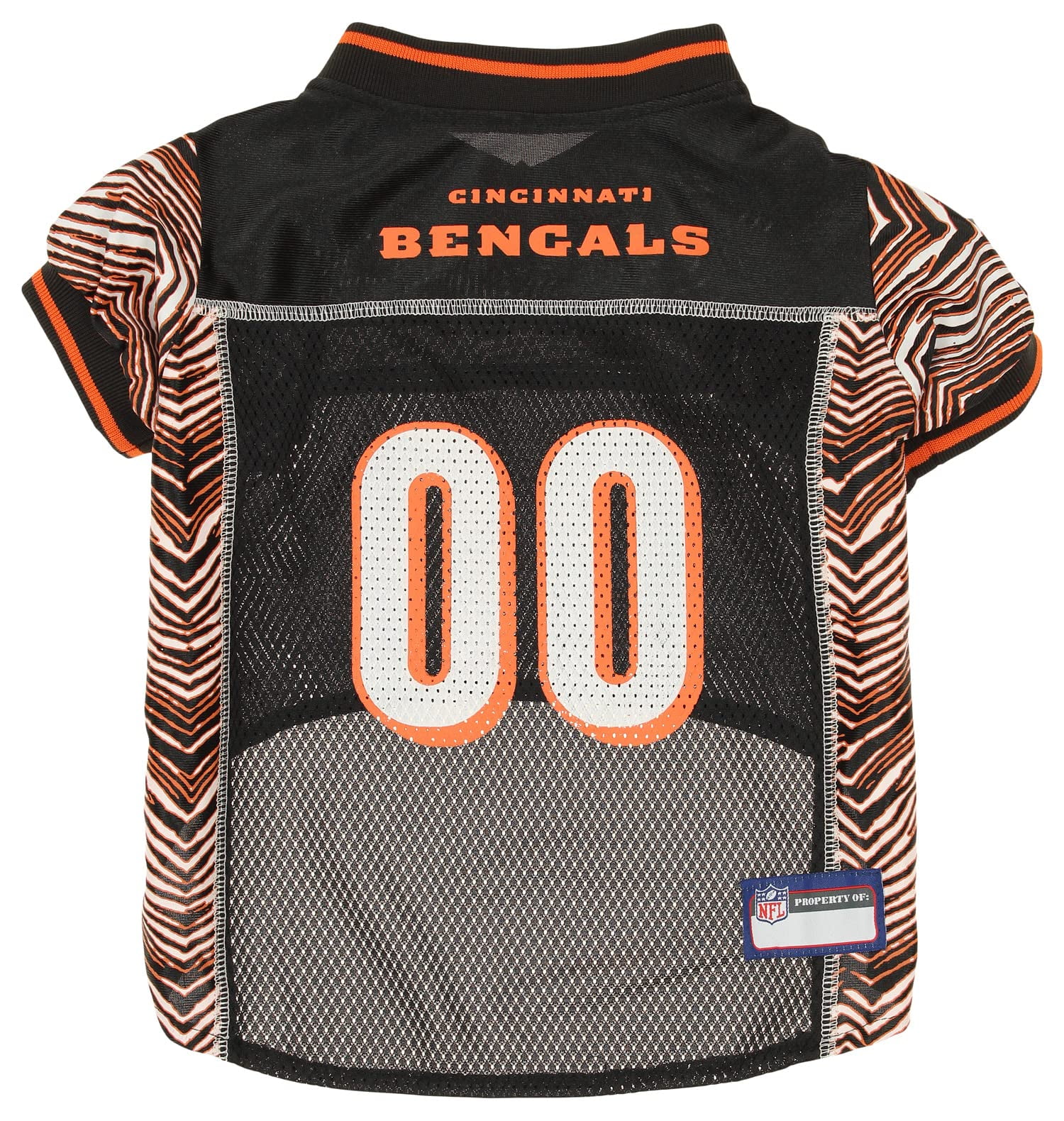 Zubaz NFL Team Pet Jersey for Dogs, Cincinnati Bengals, Medium
