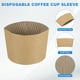 thumbnail image 3 of 500pcs Fundas desechables para tazas de café, fundas de cartón para aislamiento de tazas de papel protección de manos marrón, 3 of 6