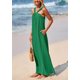 thumbnail image 5 of Vestido de verano PRETTYGARDEN 2025 casual largo sin mangas verde oscuro, 5 of 8