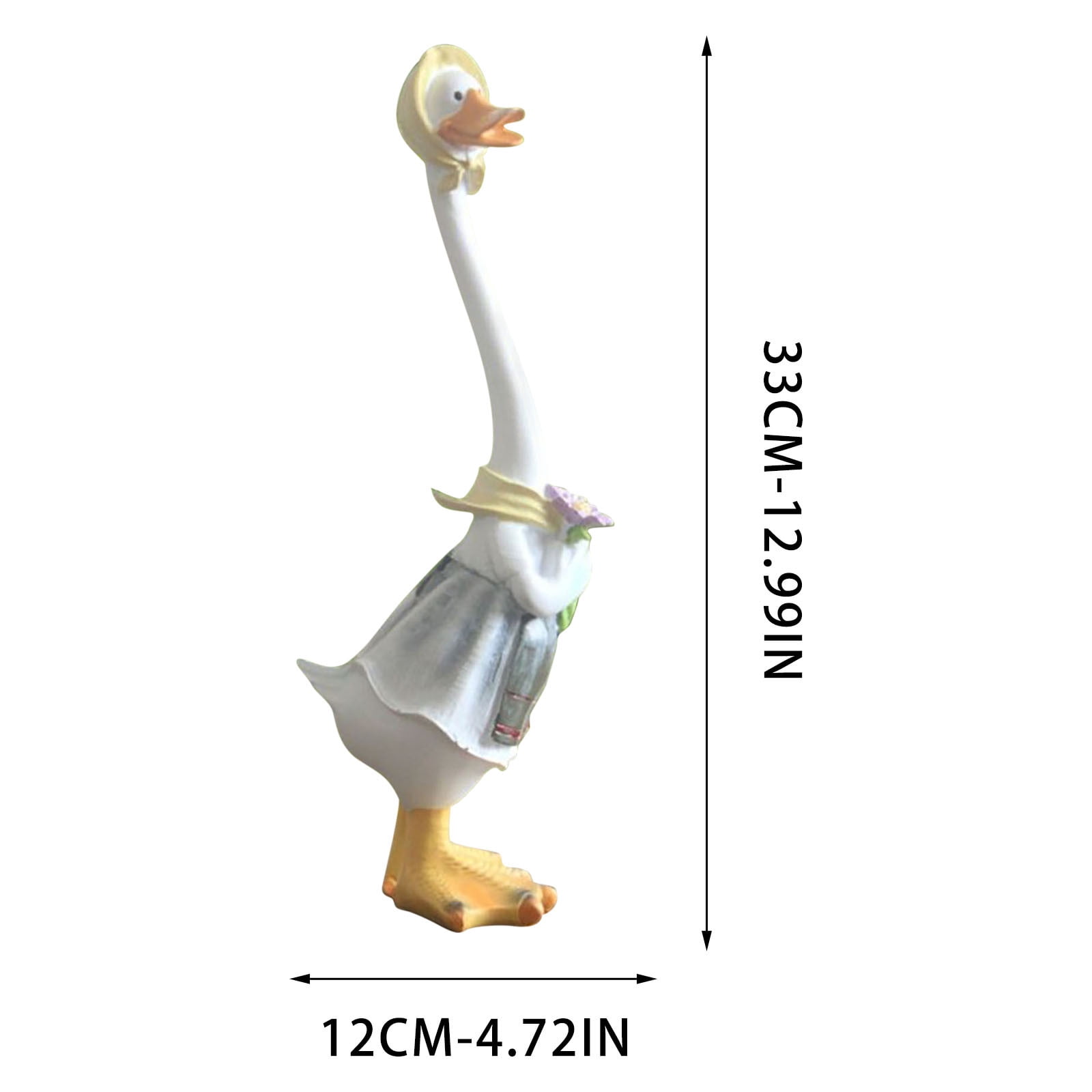 Chanana Garden Statues Gardener Couple Duck | Indoor Outdoor Resin Decorations Cute Ducks Art Decor Figurine Ornament,Unique Funny Outdoor Garden Decorations Sculpture for Yard Home Garden Patio