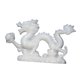 thumbnail image 5 of Estatua de dragón de resina de Treasures Fengshui, estatua de dragón de escultura de dragón para gabinete de escritorio de estantería de oficina blanco, 5 of 8