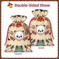 thumbnail image 3 of ZICANCN Christmas Gift Bags, Frog Skull Mushroom Reusable Fabric Drawstring Storage Bags with Drawstring, Small Size, 3 of 7