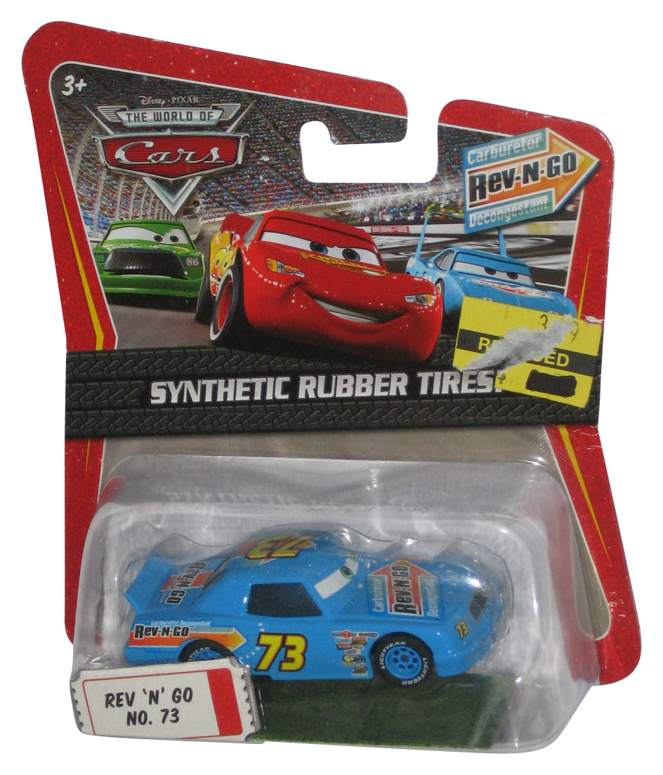 Disney Pixar Cars Movie Exclusive Synthentic Rubber Tires Rev 'N' Go