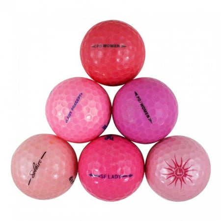 Premium Brands Pink Good Golf Balls - 12 Golf (Best Golf Ball For 75 Mph Swing Speed)