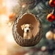 thumbnail image 4 of Adornos para árbol de Navidad - Decoración acrílica colgante de 3,15 pulgadas con estampado de animales • Regalo navideño para familia y compañeros • Set de 1, 4 of 8