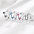 thumbnail image 4 of CZ Puppy Paw Print Adjustable Ring for Women Pet Lover I am Enough Inspirational Statement Jewelry Animal Rings with Birthstone Claw Open Wrap Finger Band for Dog Cat Owners Friends Family, 4 of 6