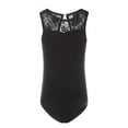thumbnail image 1 of CNKOO Girls Lace Floral Ballet Dance High Neck Tank Leotards, 1 of 6