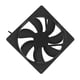 thumbnail image 4 of Ventilador de 12 V 24 V, ventilador de refrigeración de corriente continua, ventilador de ventilación de alta velocidad, ventilador de extracción 120x120x25cm, 4 of 9