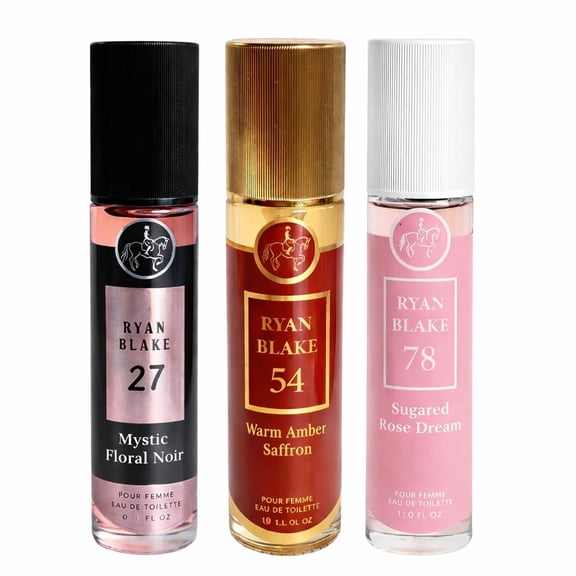 Ryan Blake Women’s Perfume 3 Pack Gift Set – Sweet Gourmand & Floral Scents