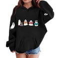thumbnail image 3 of MexChoioe Boys and Girls Halloween Hoodie Hooded Sweatshirt Ghost Graphic Print Long Sleeve with Pockets Versatile for Holiday Party and Daily, 3 of 4