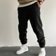 thumbnail image 3 of Pantalones deportivos de Color liso para hombre, chándal blanco de lujo, Y2k, rectos, para gimnasio, talla grande, Verano, 3 of 5