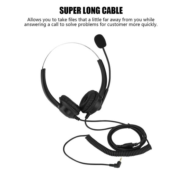 Call Center Headset,Lossless Sound Call Center Telephone Headset Headset Call Center Exquisite Design
