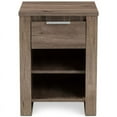 thumbnail image 4 of Bowery Hill 1 Drawer Nightstand in Oak Brown, 4 of 6