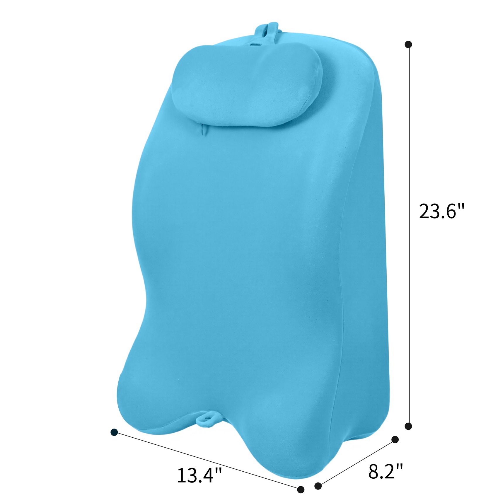 Alvantor Bed Wedge Pillow with Memory Foam Ergonomic Spinal Posture Support for Sleeping and Acid Reflux, Heartburn Blue