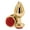 Red, variant on Rear Assets Rose Anal Plug - Small - White