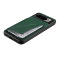 thumbnail image 2 of SaniMore for Google Pixel 8 Pro Case, PU Leather Skin & Rugged PC Backplane Card Slots [Up to 2] Shockproof Anti-fall Flip Kickstand Slim Lightweight Business Shell for Google Pixel 8 Pro, Green, 2 of 8