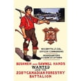 thumbnail image 1 of Bushmen and sawmill hands Wanted-Fine Art Canvas Print (20" x 30"), 1 of 1