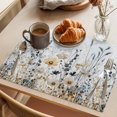 thumbnail image 3 of Vintage Floral Spring Placemats Set of 6 Farmhouse Botanical Blooms Place Mats Indoor Wipeable Table Mats Washable Cloth Dining Table Placemats for Kitchen Holiday Party Home Decor 13x19 Inch, 3 of 9