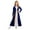 Royal Blue, variant on iixpin Kid Girls Medieval Princess Long Sleeve Velvet Empire Maxi Retro Dress Royal Blue 8