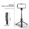 thumbnail image 4 of ruzhgo Bluetooth Selfie Stick Tripod with LED Fill Light Portable LED Fill Light Selfie Stick Tripod, 4 of 6