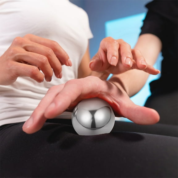 STOBOK 2Pairs Solid Stainless Steel Baoding Balls Portable Hand Exercise Balls for on The Go Use