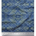 thumbnail image 1 of Soimoi Moss Georgette Fabric Geometric Check Print Sewing Fabric Yard 42 Inch Wide, 1 of 3