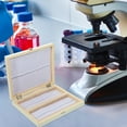 thumbnail image 4 of CTIRCHIU Natural Wood Microscope Slide Storage Holder with Metal Buckle for Secure Specimens, 4 of 8